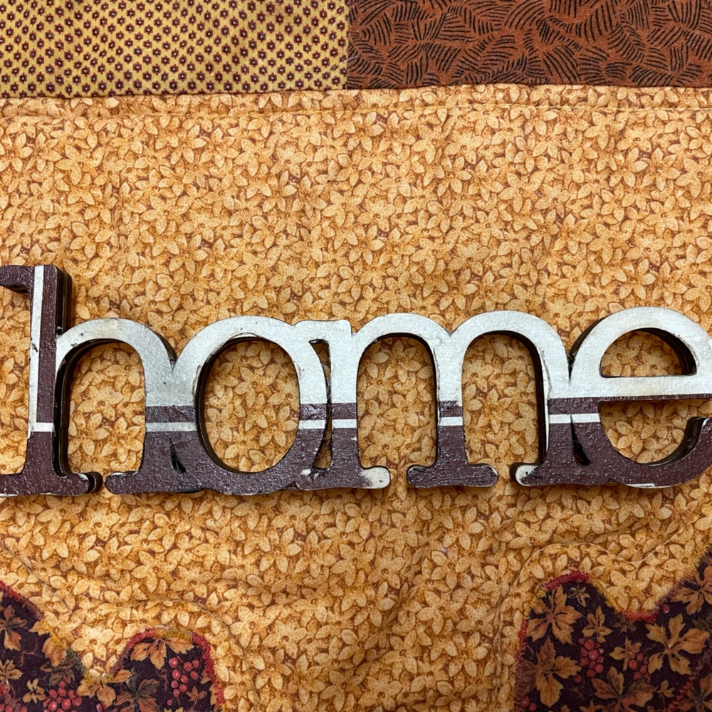 Home fall word decor